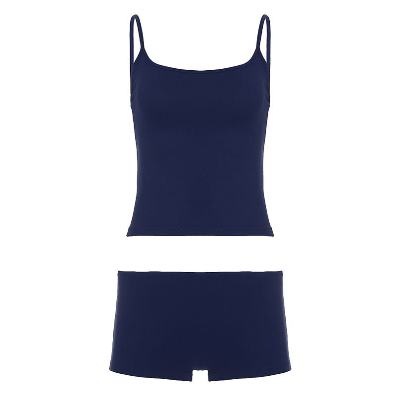 Lightwear Top & Low-rise Shorts Set