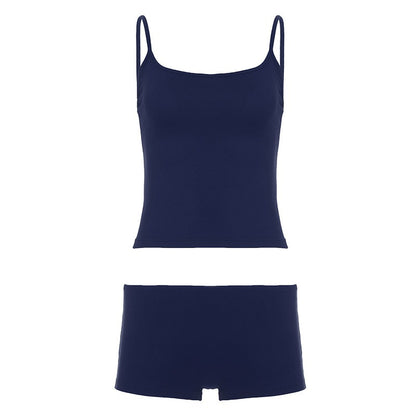 Lightwear Top & Low-rise Shorts Set