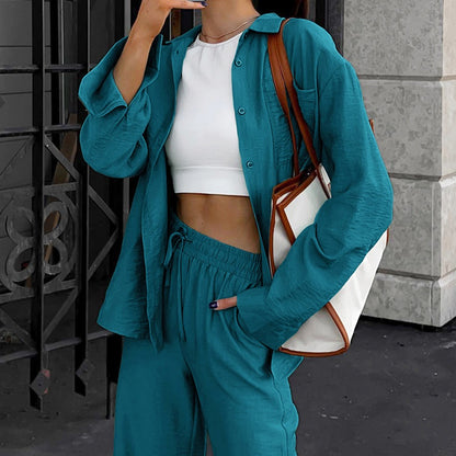 Long-sleeve Shirt & Trousers Set
