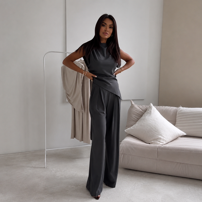 Stylish Long Sleeve Suit Set